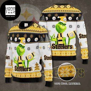 Pittsburgh Steelers The Grinch 2023 Ugly Christmas Sweater