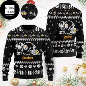 Pittsburgh Steelers The Snoopy Show Football Helmet 2023 Ugly Christmas Sweater