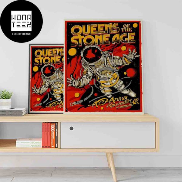 Queens Of The Stone Age AO Arena Manchester UK November 14th 2023 Fan Gifts Home Decor Poster Canvas