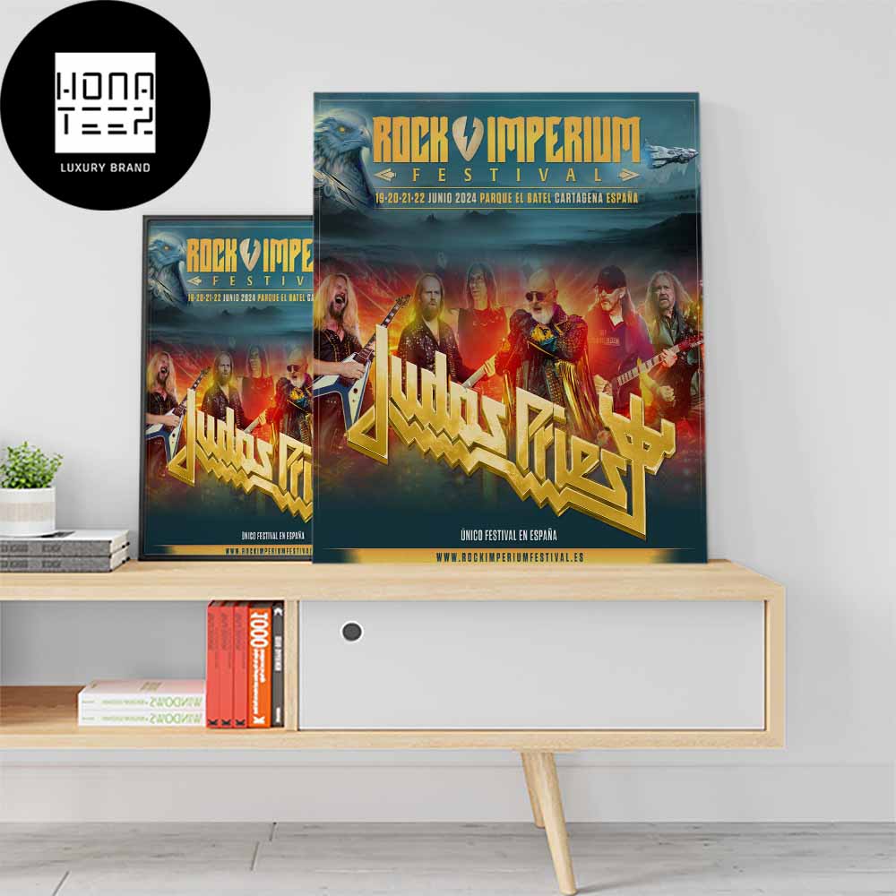 Rock Imperium Festival Judas Priest 19 20 21 21 June 2024 Parque El Batel Cartagena Spain Fan Gifts Home Decor Poster Canvas