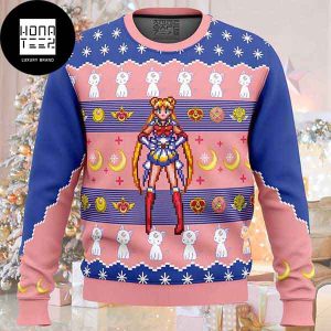 Sailor Moon Cute Chibi Xmas Gifts 2023 Ugly Christmas Sweater