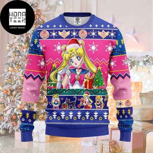 Sailor Moon Happy Xmas 2023 Ugly Christmas Sweater
