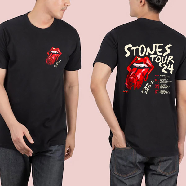 The Rolling Stones Tour 2024 Hackney Diamonds Fan Gifts Two Sides   The Rolling Stones Tour 2024 Hackney Diamonds Fan Gifts Two Sides Classic T Shirt 