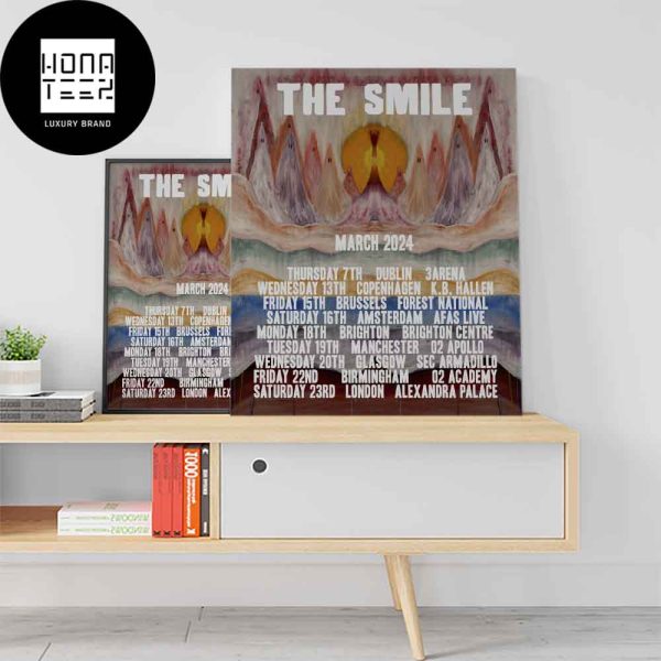 The Smile Tour In The UK And Europe During March 2024 Timeline Fan Gifts Home Decor Poster Canvas
