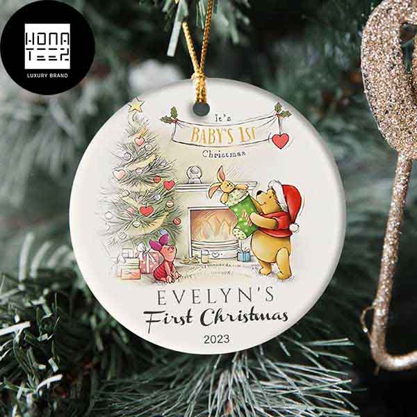 Winnie The Pooh It Is Baby The First Christmas Customized Name 2023 Christmas Ornament