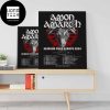 Amon Amarth Metal Crushes All Tour Vikings Of North America 2024 Fan Gifts Home Decor Poster Canvas