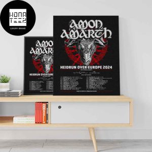 Amon Amarth Heidrun Over Europe 2024 Fan Gifts Home Decor Poster Canvas
