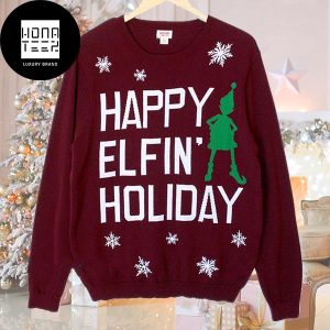 Ariana Grande Happy Elfin Holiday Santa Tell Me 2023 Ugly Christmas Sweater