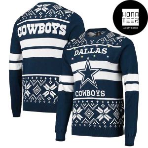 Dallas Cowboys Light Up 2023 Ugly Christmas Sweater