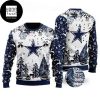 Dallas Cowboys Vintage Design Xmas Tree Pattern 2023 Ugly Christmas Sweater