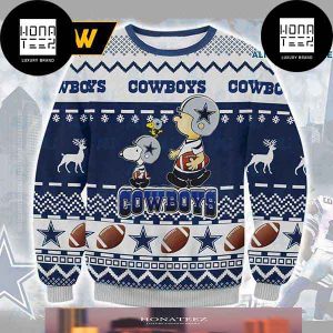 Dallas Cowboys X Charlie Brown Cute 2023 Ugly Christmas Sweater