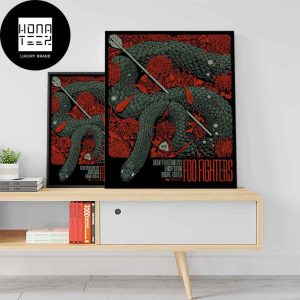Foo Fighters December 12th 2023 Brisbane Australia Fan Gifts Home Decor Poster Canvas