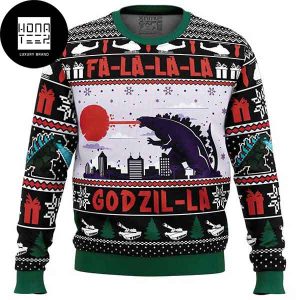 Godzilla Godzil-La FaLaLaLa 2023 Ugly Christmas Sweater