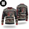 Godzilla Godzil-La FaLaLaLa Japanese Monster Godzilla 2023 Ugly Christmas Sweaters