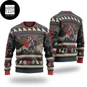 Godzilla Movie Japanese Version 2023 Ugly Christmas Sweater
