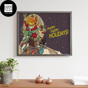 Helloween Happy Happy Holidays Heavy X-Mas 2023 Fan Gifts Home Decor Poster Canvas