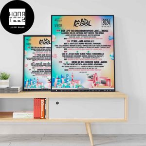 Mad Cool Festival 2024 From July 10th 13th 2024 Fan Gifts Home Decor Poster Canvas
