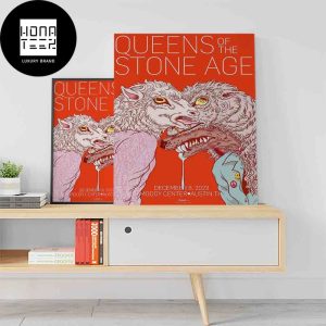 Queens Of The Stone Age December 08 2023 Moody Center Austin TX The End Is Nero Tour Fan Gifts Home Decor Poster Canvas