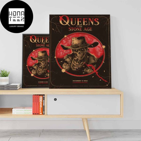 Queens Of The Stone Age The End Is Nero Tour December 12 2023 Albuquerque NM Fan Gifts Home Decor Poster Canvas