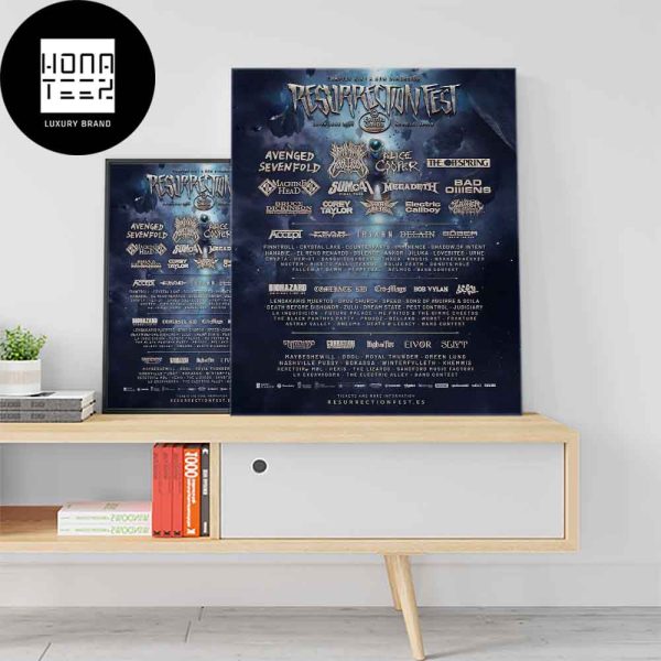 Resurrection Fest Estrella Galicia 2024 Chapter XIX 26 29 June 2024 Fan Gifts Home Decor Poster Canvas