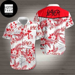 Slayer Band White And Red 2024 Summer Trending Hawaiian Shirt
