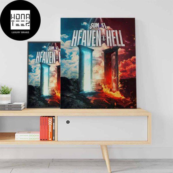 Sum 41 Heaven x Hell Mars 2024 Fan Gifts Home Decor Poster Canvas