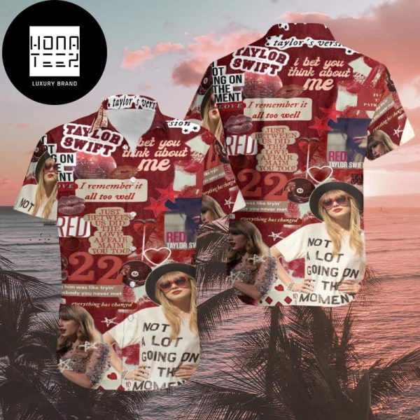 Taylor Swift Red Taylor Version 2024 Summer Trend Fan Gifts Hawaiian Shirt