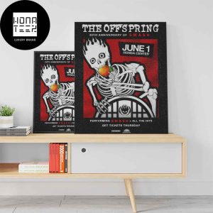 The Offspring 30th Anniversary Of Smash June 1st 2024 Honda Center Fan Gifts Home Decor Poster Canvas