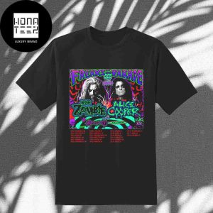 Alice Cooper & Rob Zombie For The Freaks on Parade 2024 Tour Date Fan Gifts Classic T-Shirt