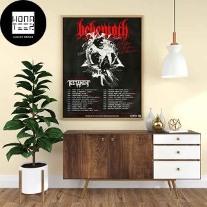Behemoth O Father, O Satan, O Svmmer Tour 2024 With Testament Fan Gifts Home Decor Poster Canvas