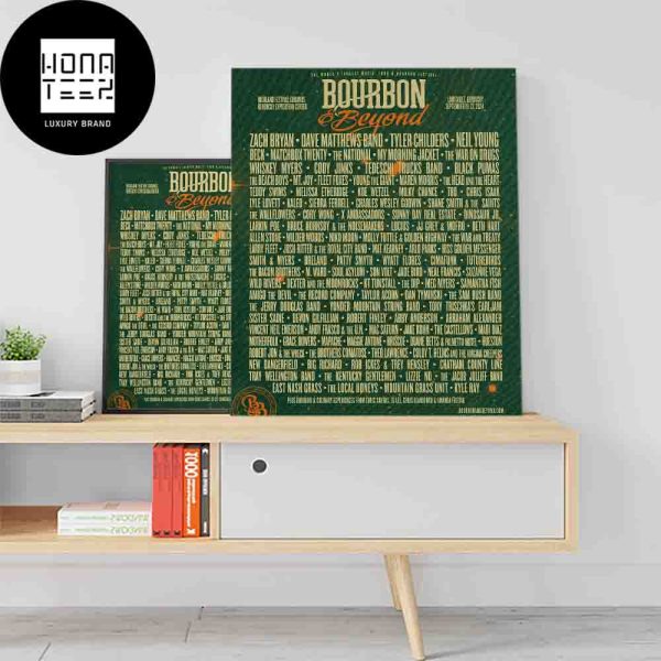 Bourbon And Beyond 2024 Lineup Zach Bryan, Dave Matthews Band, Tyler Childers And More September 19-22 2024 Fan Gifts Home Decor Poster Canvas