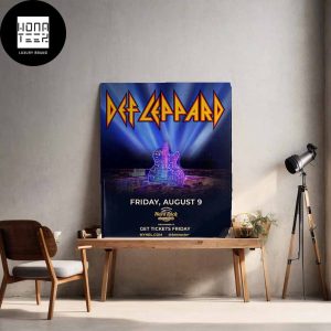 Def Leppard Coming To Hard Rock Live Hollywood FL August 9th 2024 Fan Gifts Home Decor Poster Canvas