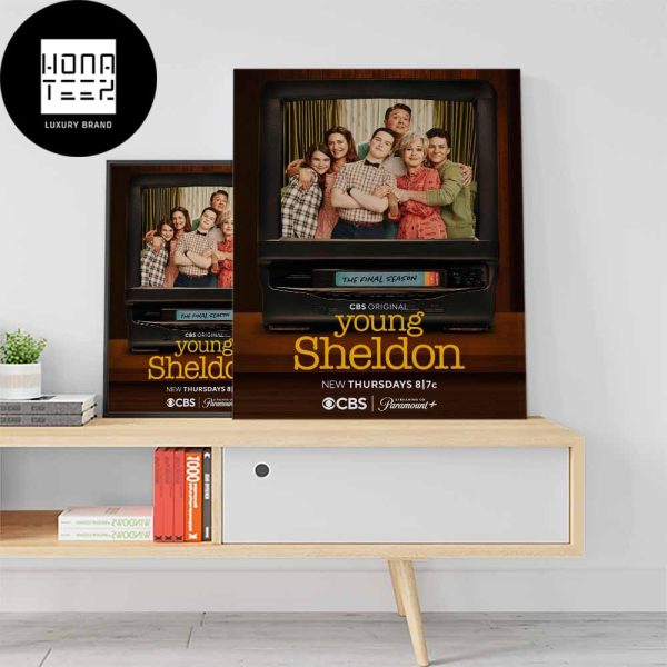 First Poster For The Final Season Of Young Sheldon Fan Gifts Home Decor Poster Canvas