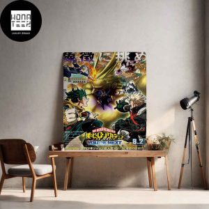 First poster For My Hero Academia You’re Next Releasing On August 2nd 2024 In Japan Fan Gifts Home Decor Poster Canvas