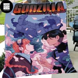Godzilla Valentine’s Day Special 2024 Fan Gifts Fleece Blanket