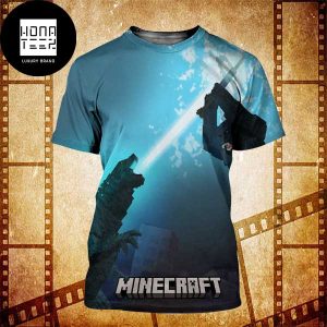 Godzilla x Kong The New Empire Minecraft Collab Event All Over Print Shirt