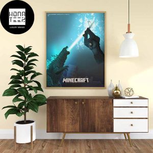 Godzilla x Kong The New Empire Minecraft Collab Event Home Decor Poster Canvas