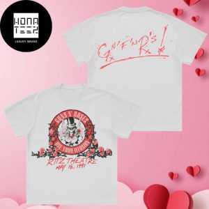 Guns N Roses 1991 Ritz Theatre Concert Valentine Gift Classic Shirt