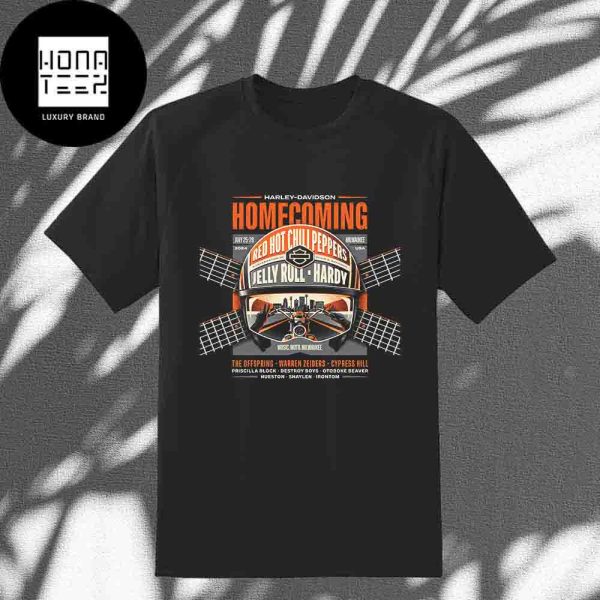 Harley-Davidson Homecoming Festival Red Hot Chili Peppers Veterans Park Milwaukee WI July 25-28 2024 Fan Gifts Classic T-Shirt