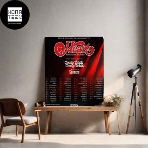Heart Band Royal Flush Tour Date 2024 Fan Gifts Home Decor Poster Canvas