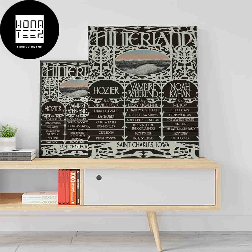Hinterland In The Lowa Countryside On August 2-4 2024 With Hozier, Vampire Weekend and Noah Kahan and More Home Decor Poster Canvas