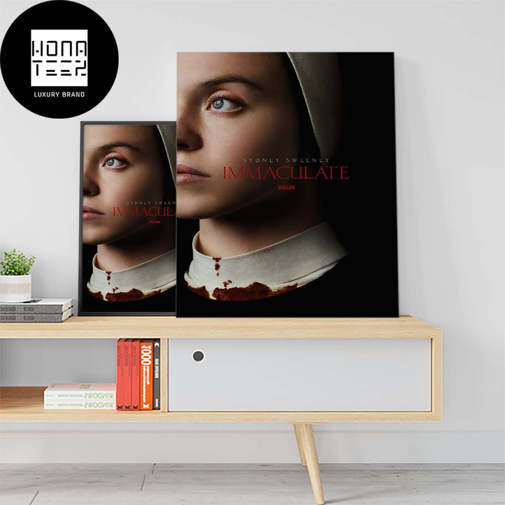 Immaculate Movie The Sydney Sweeney Neon Fan Gifts Home Decor Poster Canvas