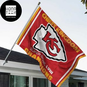 Kansas City Chiefs Super Bowl SBLVIII Champions Fan Gifts Flag
