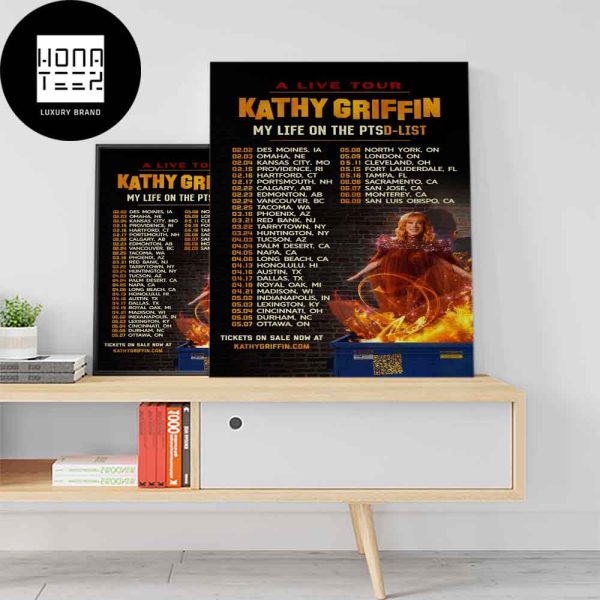 Kathy Griffin My Life On The Ptso-list A Live Tour Fan Gifts Home Decor Poster Canvas