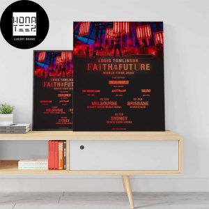 Louis Tomlinson Faith In The Future World Tour 2024 Dates Fan Gifts Home Decor Poster Canvas