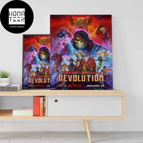 Masters Of The Universe Revolution January 25th 2024 Only On Netflix Fan Gifts Home Decor Poster Canvas