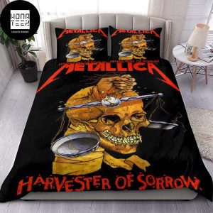 Metallica Harvester Of Sorrow Fan Gifts Queen Bedding Set
