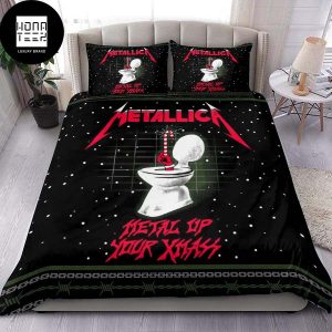 Metallica Metal Up Your Xmass 2023 Fan Gifts King Bedding Set