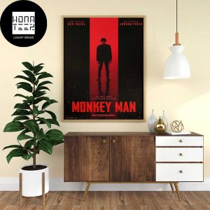 Monkey Man Movie From Dev Patel Only In Theaters April 5 2024 Fan Gifts Home Decor Poster Canvas