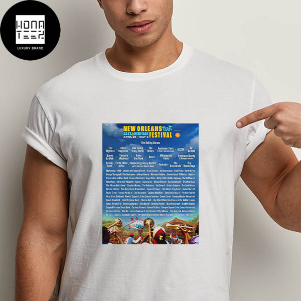 New Orleans Jazz And Heritage Festival April 25 May 05 2024 Full Music Lineup Fan Gifts Classic T-Shirt